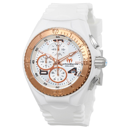 Technomarine Cruise JellyFish Chronograph Silver Dial Ladies Watch TM-115104
