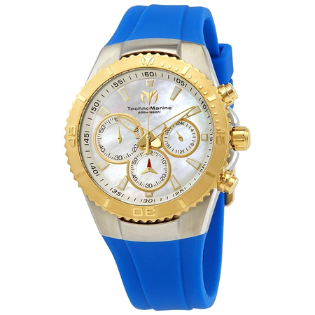 Technomarine Sea Manta Chronograph Quartz White Dial Ladies Watch TM-218043