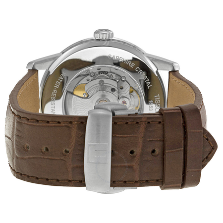 Tissot Luxury Powermatic 80 Automatic Silver Dial Brown Leather Men's Watch T086.407.16.031.00