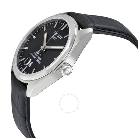 Tissot PR100 Black Dial Black Leather Men's Watch T1014511605100 T101.451.16.051.00