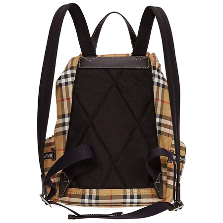 Burberry Camel The Medium Rucksack in Vintage Check Nylon 8006724