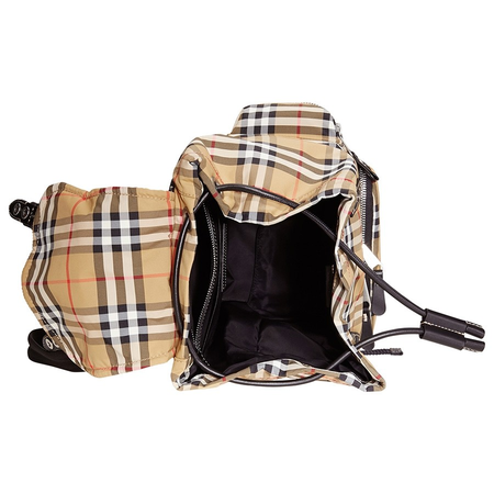 Burberry Camel The Medium Rucksack in Vintage Check Nylon 8006724
