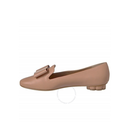 Ferragamo Ladies Flower Heel Slipper Shoe 01N280 684337