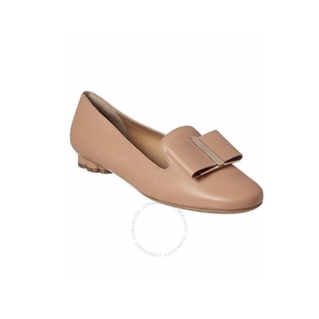 Ferragamo Ladies Flower Heel Slipper Shoe 01N280 684337