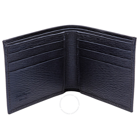 Ferragamo Men's Gancini Leather Blue Wallet 66A064 704883