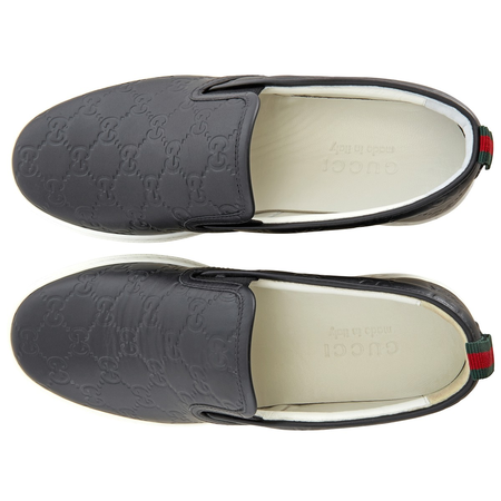 Gucci Men's Gucci Leather Slip-on Sneaker 407364 CWCE0 1174