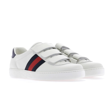 Gucci Men's New Ace Velcro Strap Sneakers 548699 DOPE0 9095