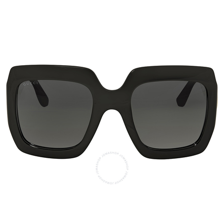 Gucci Oversize Black Square Sunglasses GG0053S 001 54