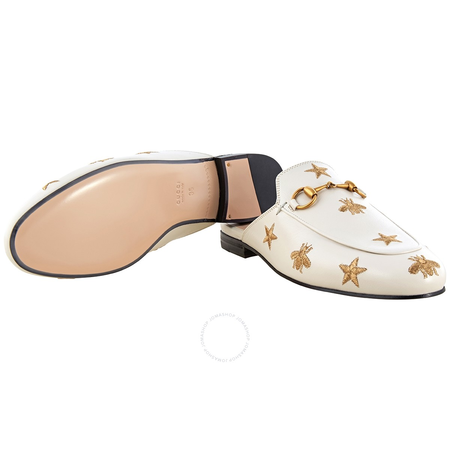 Gucci Princetown Embroidered Leather Slipper 505268 D3V00 9022