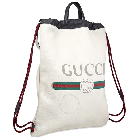 Gucci Printed Logo Leather Backpack 516639 0GCBT 8821