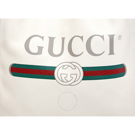 Gucci Printed Logo Leather Backpack 516639 0GCBT 8821