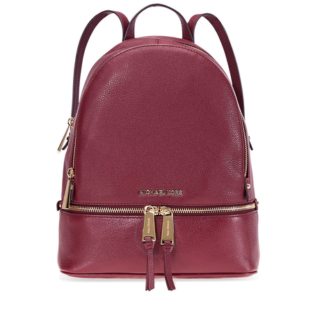 Michael Kors Rhea Medium Leather Backpack - Oxblood 30S5GEZB1L-610