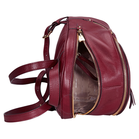 Michael Kors Rhea Medium Leather Backpack - Oxblood 30S5GEZB1L-610