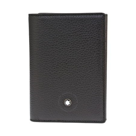 Montblanc Montblanc Meisterstuck Soft Grain Trifold Card Holder Wallet - Black 113011