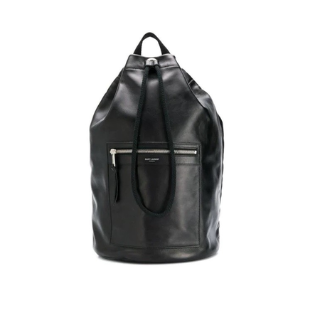 Saint Laurent Men's Black City Sailor Backpack in Smooth Leather 553969 CWTCE 1000