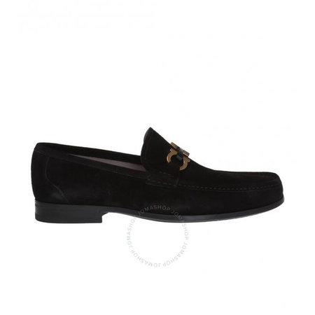 Ferragamo Men's Black Grandioso Loafers 029457 706276