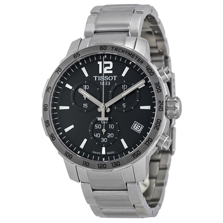 Tissot Quickster Chronograph Anthracite Dial Stainless Steel Men's Watch T095.417.11.067.00