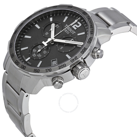 Tissot Quickster Chronograph Anthracite Dial Stainless Steel Men's Watch T095.417.11.067.00