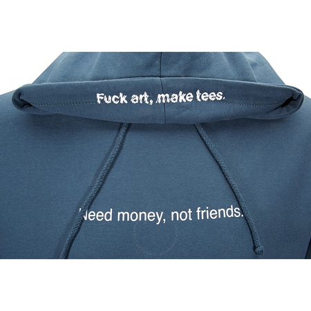 F.A.M.T. Men's Navy Hoodie "Need Money", Brand Size Medium FAMT HOOD NEED NAVY
