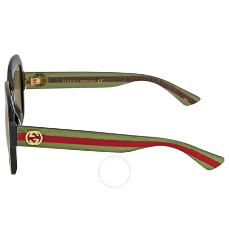 Gucci Brown Lenses Square Sunglasses GG0036S 002 54