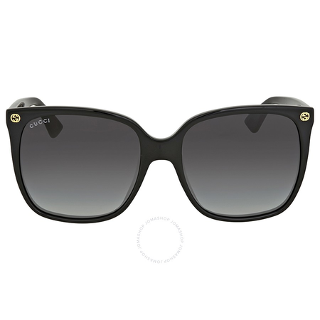 Gucci Grey Gradient Cat Eye Sunglasses GG0022S-001 57
