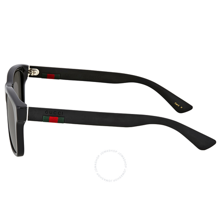 Gucci Grey Polarized Acetate Sunglasses GG0008S-002 53