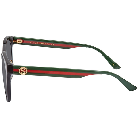 Gucci Grey Round Ladies Sunglasses GG0416SK 002 55