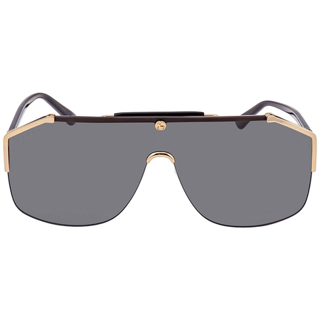 Gucci Gucci Grey Sheild Men's Sunglasses GG0291S 001 99 GG0291S 001 99