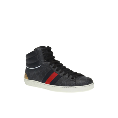 Gucci Men's Ace GG Hightop Sneakers 555197 92T20 1140