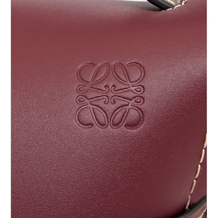 Loewe Ladies Burgundy Gate Small Bag 321.54.T20.7743
