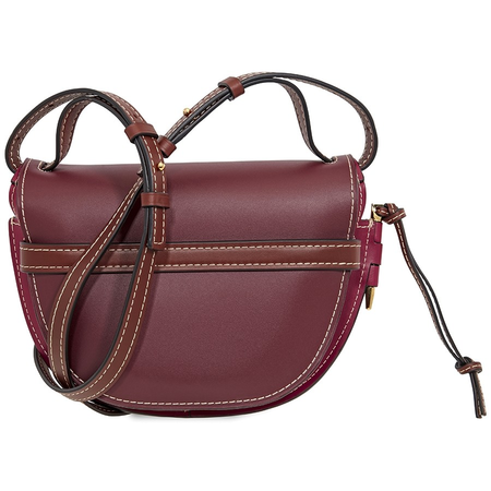 Loewe Ladies Burgundy Gate Small Bag 321.54.T20.7743