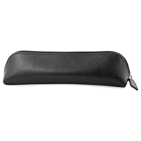 Montblanc Sartorial Black Leather 2 Pen Pouch Zip Top 116766