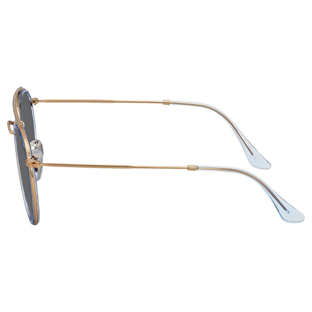 Ray Ban Round Double Bridge Grey Gradient Sunglasses RB3647N 906771 51