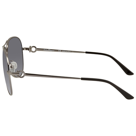 Ferragamo Salvatore  Grey Gradient Aviator Men's Sunglasses SF167S 033 62