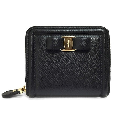 Ferragamo Salvatore  Ladies Vara Bow Zip Around Wallet 22D156 683537