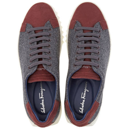 Ferragamo Men's Cube Suede Sneakers 02B318 701371