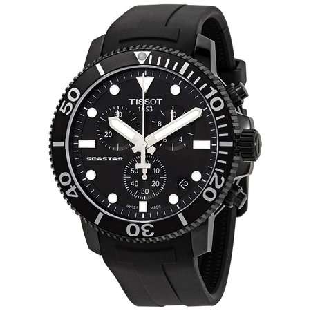 Tissot Seastar 1000 Chronograph Quartz Black Dial Men's Watch T120.417.37.051.02