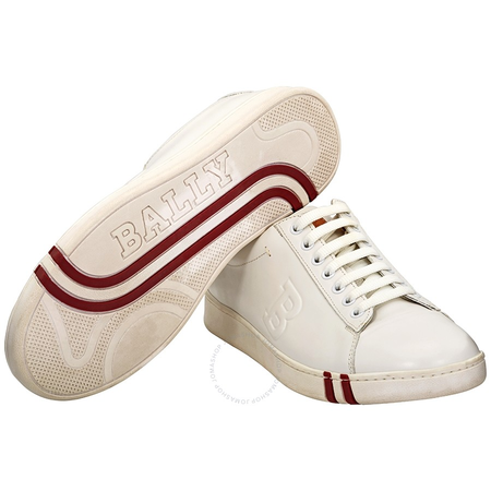 Bally Men's Asher Low Top Sneakers, Brand Size 7 6205250-WH