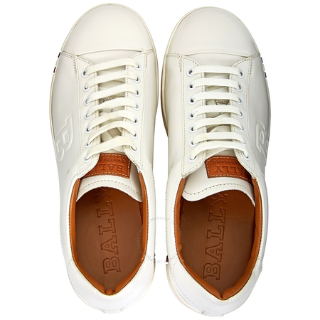 Bally Men's Asher Low Top Sneakers, Brand Size 7 6205250-WH
