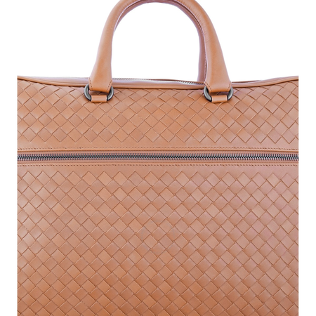 Bottega Veneta Bottega Veneta Men's Intrecciato Weave Leather Briefcase 516110 V4651 2628
