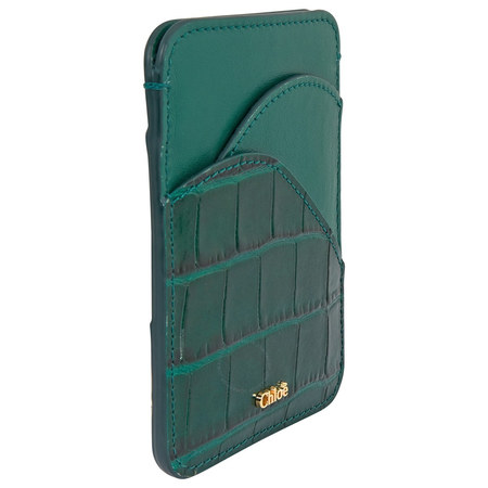 Chloe Chloe Ladies Green Walden Card Case CHC19UP300B063H0