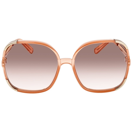 Chloe Myrte Transparent Peach Ladies Sunglasses CE719S74960