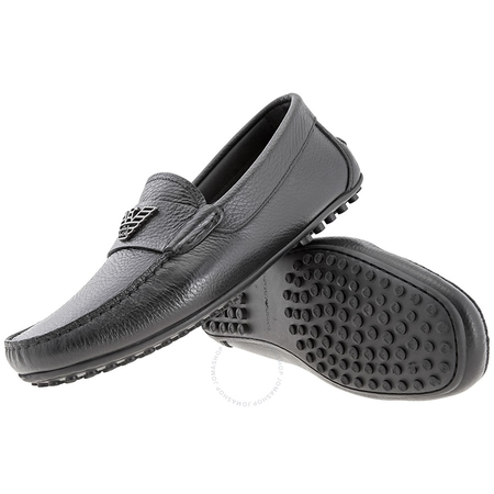 Emporio Armani Men's Black Metal Eagle Loafer X4B064-XC542-000