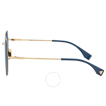 Fendi Eyeline Blue Metal Sunglasses FF 0194/S 000552A