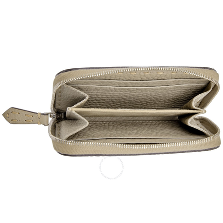 Fendi Ladies Beige Leather Zip Around Wallet 8M0313-SFR-F04Y9