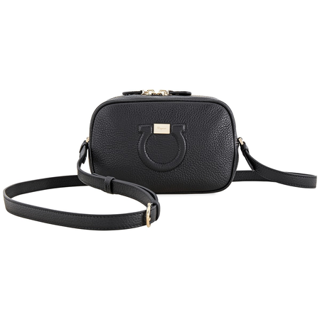 Ferragamo Ferragamo Gancini Camera Bag- Black 21H006 726255