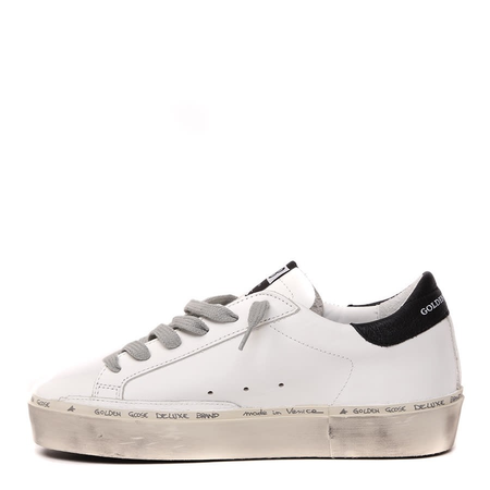 Golden Goose Deluxe Brand Hi Star Ladies White & Metallic Sneakers G36WS945M2