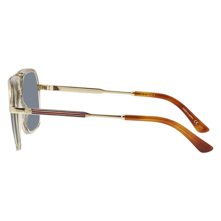 Gucci Gucci Blue Rectangular Unisex Sunglasses GG0200S 004 57 GG0200S 004 57