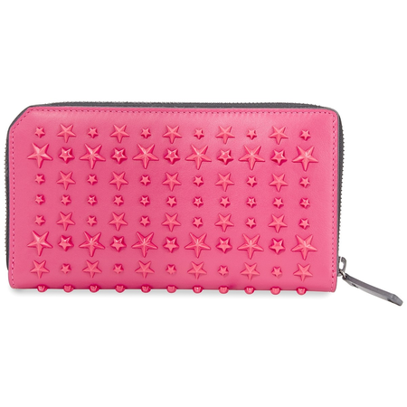 Jimmy Choo Ladies Fuchsia Carnaby Leather Travel Wallet 191 CARNABY LXA BENI/BENI