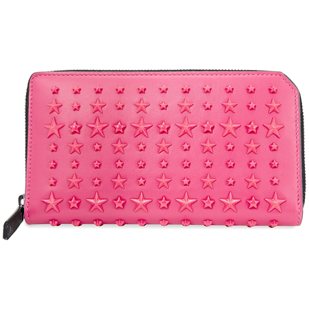 Jimmy Choo Ladies Fuchsia Carnaby Leather Travel Wallet 191 CARNABY LXA BENI/BENI